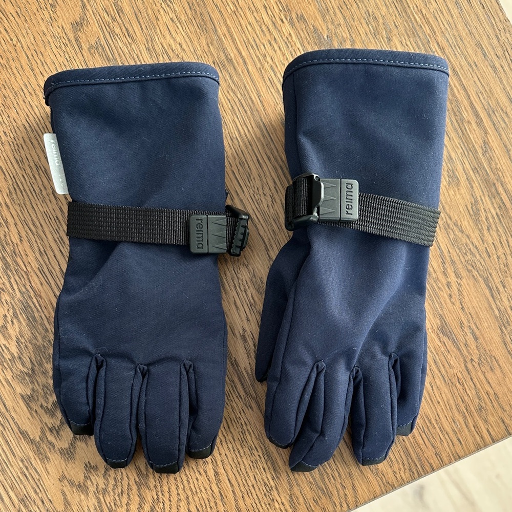 Reima Tec Tartu Navy Winter Gloves LIKE NEW!